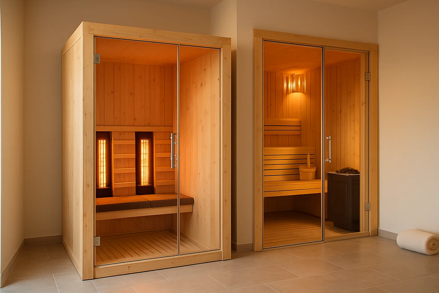 Infrarotkabine vs. Sauna und Dampfbad: Hier liegen die Unterschiede