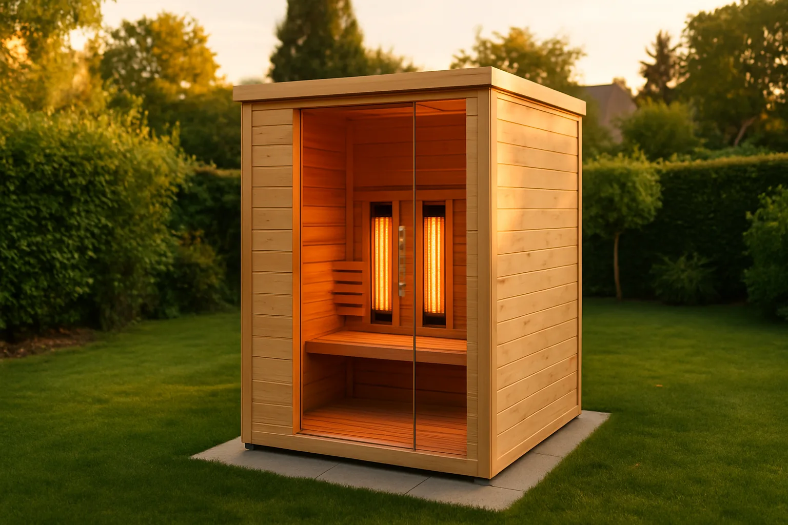 Outdoor Infrarotkabine: Wann sich die IR-Kabine für den Garten lohnt